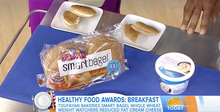 Toufayan Bakeries Smartbagels featured on the Today Show