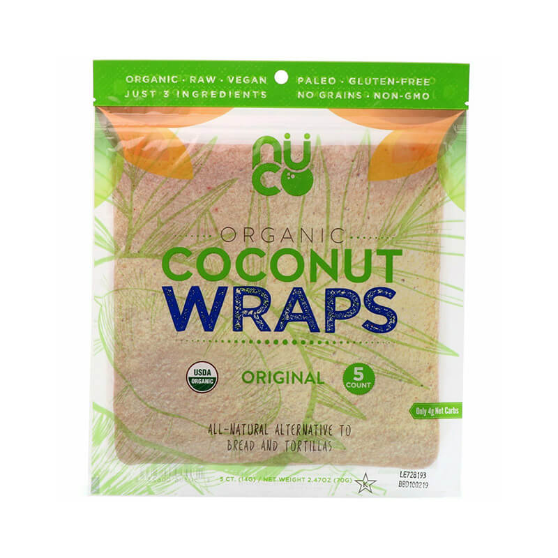 Nuco Organic Coconut Wraps Gluten Free